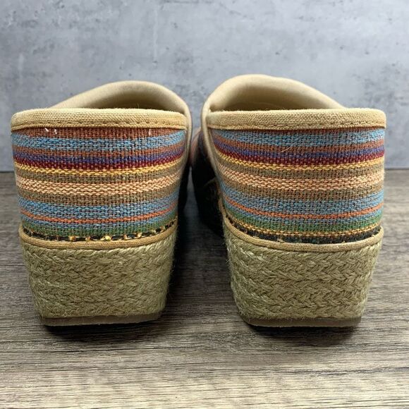 Dansko~Women’s~Vegan Jute Knit Woven Cabana Stripe Clogs~Size 38EU/7.5-8 - Picture 4 of 10